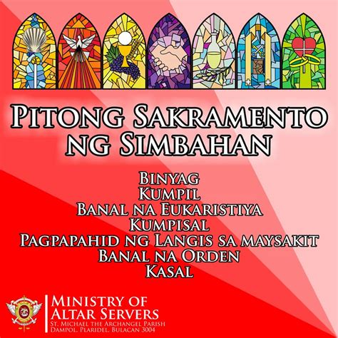 MGA SAKRAMENTO .